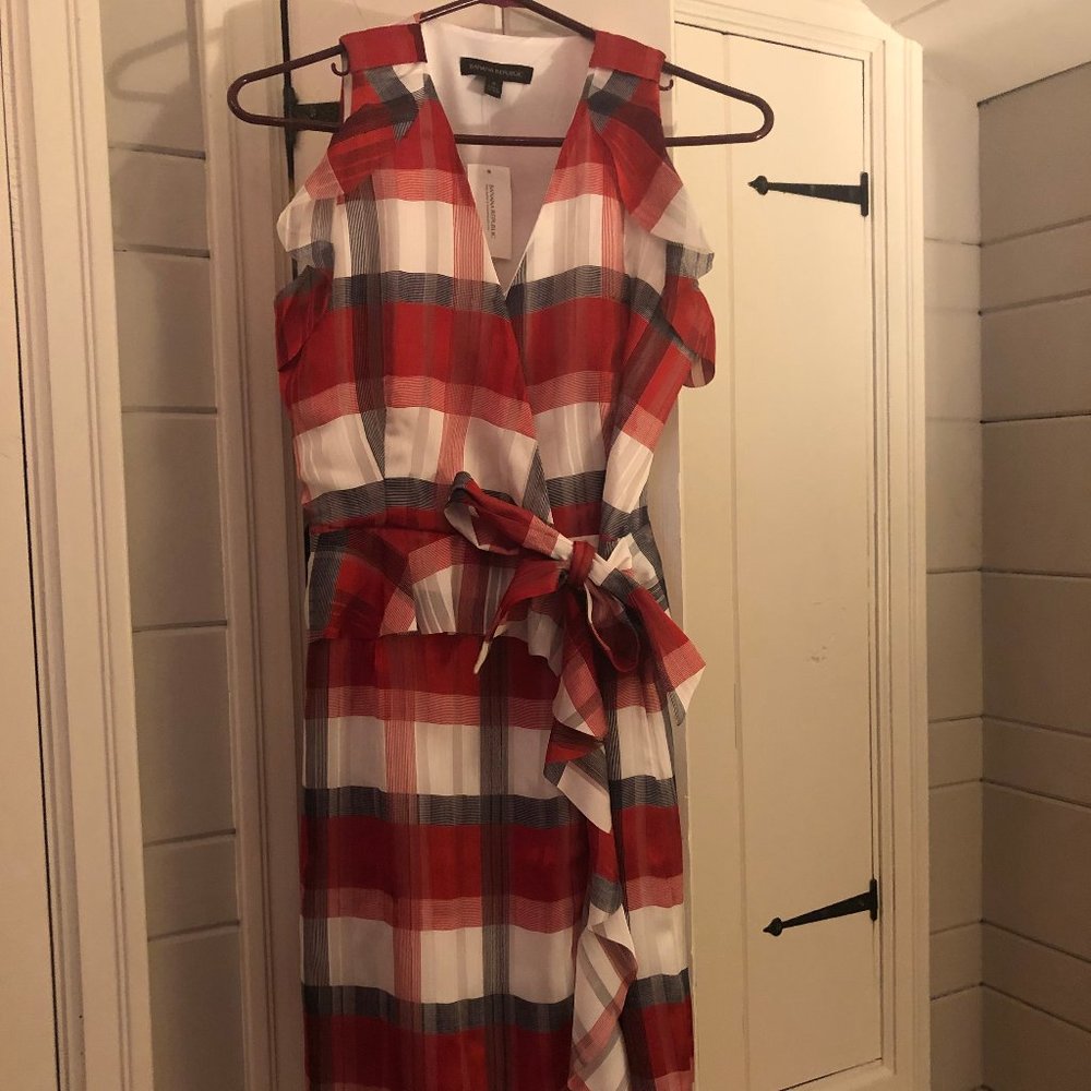 NWT Banana Republic Plaid Dress